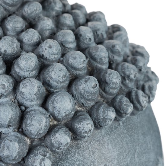 relaxdays statue de Bouddha - hauteur 50 cm - décoration de jardin - statue de jardin - statue de Bouddha - assise Gris clair