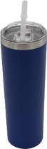 Thermobeker to go skinny 590ml kleur blauw