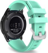 Strap-it Smartwatch bandje 20mm - siliconen bandje geschikt voor Samsung Galaxy Watch 42mm / Active / Active2 / Galaxy Watch 3 41mm / Gear Sport - aqua