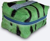 Make’up tas medium appel groene zebra 2