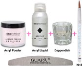 GUAPÀ® Acryl Starterspakket Pink Blush | Acryl Poeder | Acrylic Liquid | Acryl Penselen | Dappendish | Acryl nagels | Professionele Kwaliteit