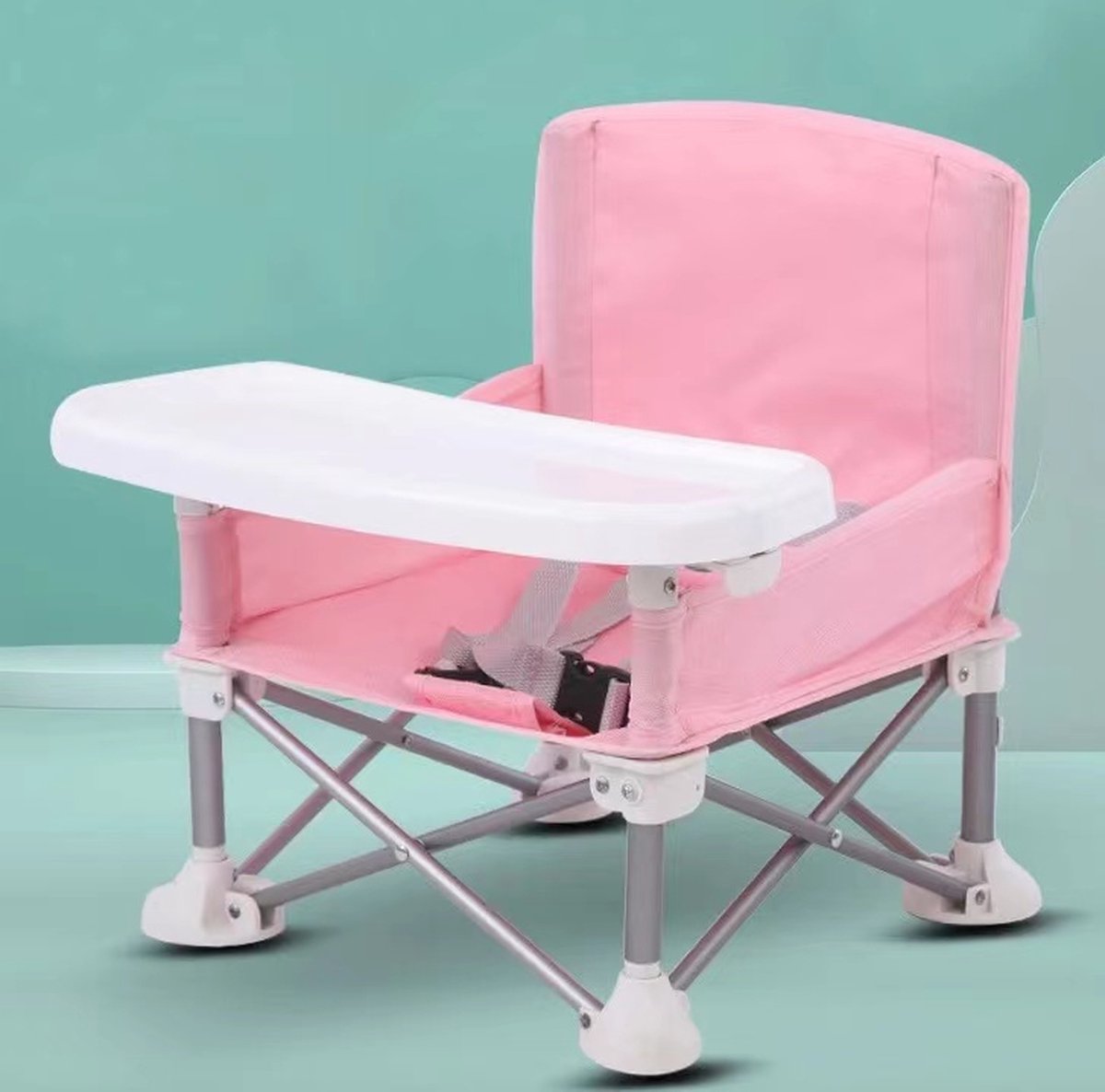 Buxibo Opvouwbare Stoelverhoger met Eetblad - Draagbare Eetstoeltje -  Zitverhoger | bol.com