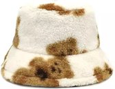 Teddy Beer Hoed - Kind 1 t/m 4 jaar - Muts Warm Hoedje - Wit