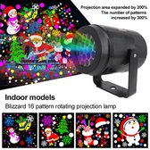 Kerstverlichting - Led 16 foto - Patroon - Roterende Projectielamp - Indoor Decor Projector Lamp - Nachtlampje - Kerst - Cadeaus -