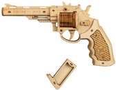 Swijs® Bouwpakket Volwassenen - Revolver 3D - 102 Onderdelen - Luxe Modelbouw - Montage Speelgoed - DIY Puzzel - Retro