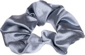 Bijoux by Ive - Haar elastiek - scrunchie - Velvet - Zilverkleurig