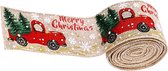 Boomversiering | Versiering | Lint | Kerst | Kerstman | Kerstboom | Kerst | Kerstmis | Christmas | Xmas | 2,5m | Beige