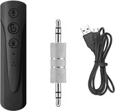 Auto Bluetooth Adapter - 2 in 1 - Muziek en Handsfree Bellen - Zwart