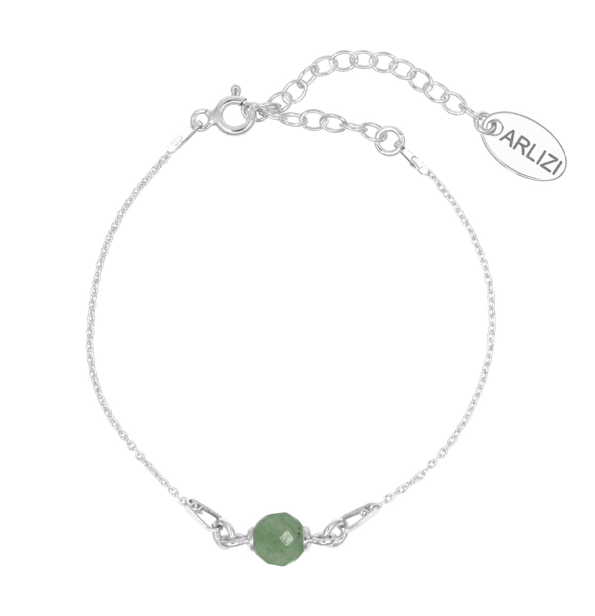 ARLIZI 2030 Armband groene aventurijn - sterling zilver - 19 cm