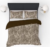 Refined Bedding Dekbedovertrek Zebra Brown 140 x 200/220 cm + 1 kussensloop