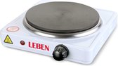 Leben Elektrische Kookplaat single - 1500 watt - Ø 18,5