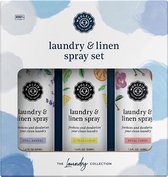 Woolzies Laundry Essential Oil Linen Spray Set | Use with Wool Dryer Balls, Face, & Body, Natural Room Mist | Includes Petal Fresh, Still Breeze, Citrus Clean 50 ML