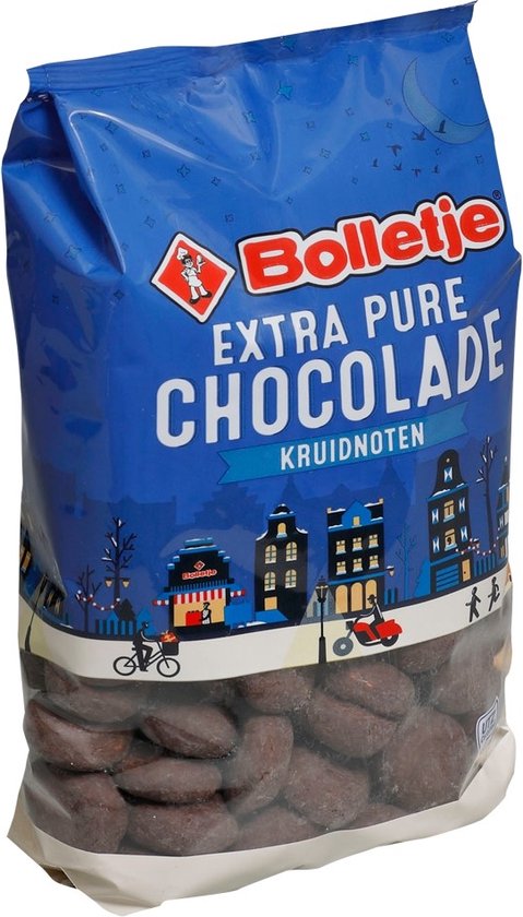 Bolletje Extra Pure Chocolade Kruidnoten - 12 x 300 Gram
