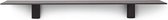 GEJST KOLLAGE SHELF - Mat zwarte wandplank KOLLAGE-serie - 60x18xH0,2 cm