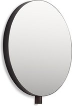 GEJST KOLLAGE MIRROR - Mat zwarte wandspiegel KOLLAGE-serie - Ø50 x h3,7cm