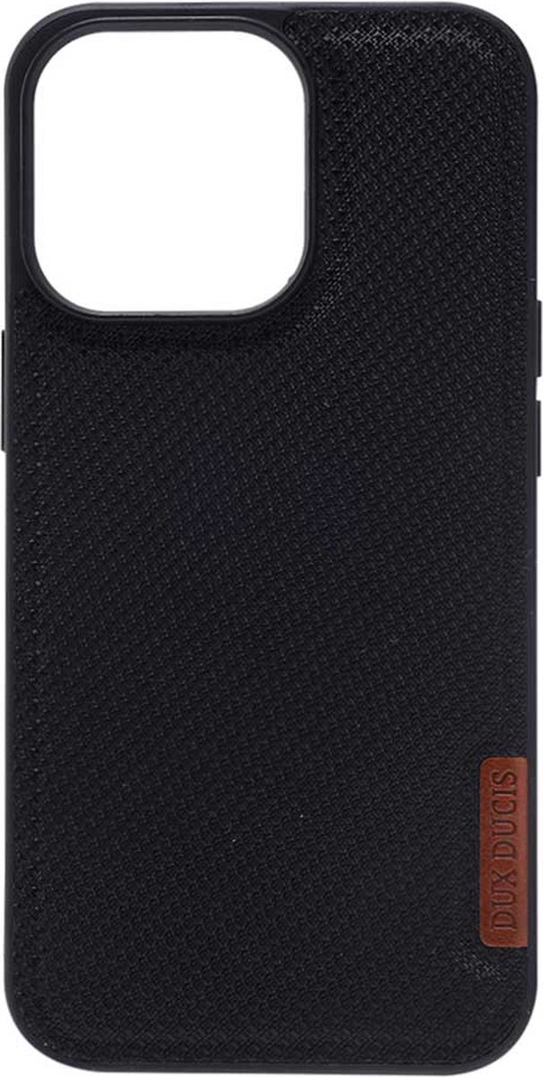 Dux Ducis - iPhone 13 Pro Max Hoesje - Back Case Fino Series Zwart