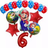 Super Mario Ballon Set Cartoons Folie Ballon Verjaardag Partij Decoratie Kinderen Speelgoed Set 16 delig Nummer 6