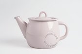 Zangra emaille theepot 1 l - roze