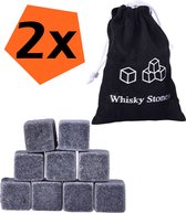 Whiskey Stenen Voor Koude Drankjes - Herbruikbare Whiskey Stones - Whiskeystenen IJsblokjes - 18 Stuks