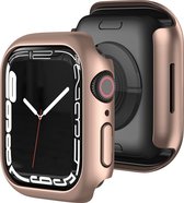 Mobigear Color Hardcase Hoesje voor Apple Watch Series 7 (45mm) - Roségoud