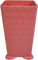 Drinkpakjeshouder TONY - Roze / Zalm  - Kunststof - 12 x 5 x 6 cm - drinkpakje - houder - niet knoeien