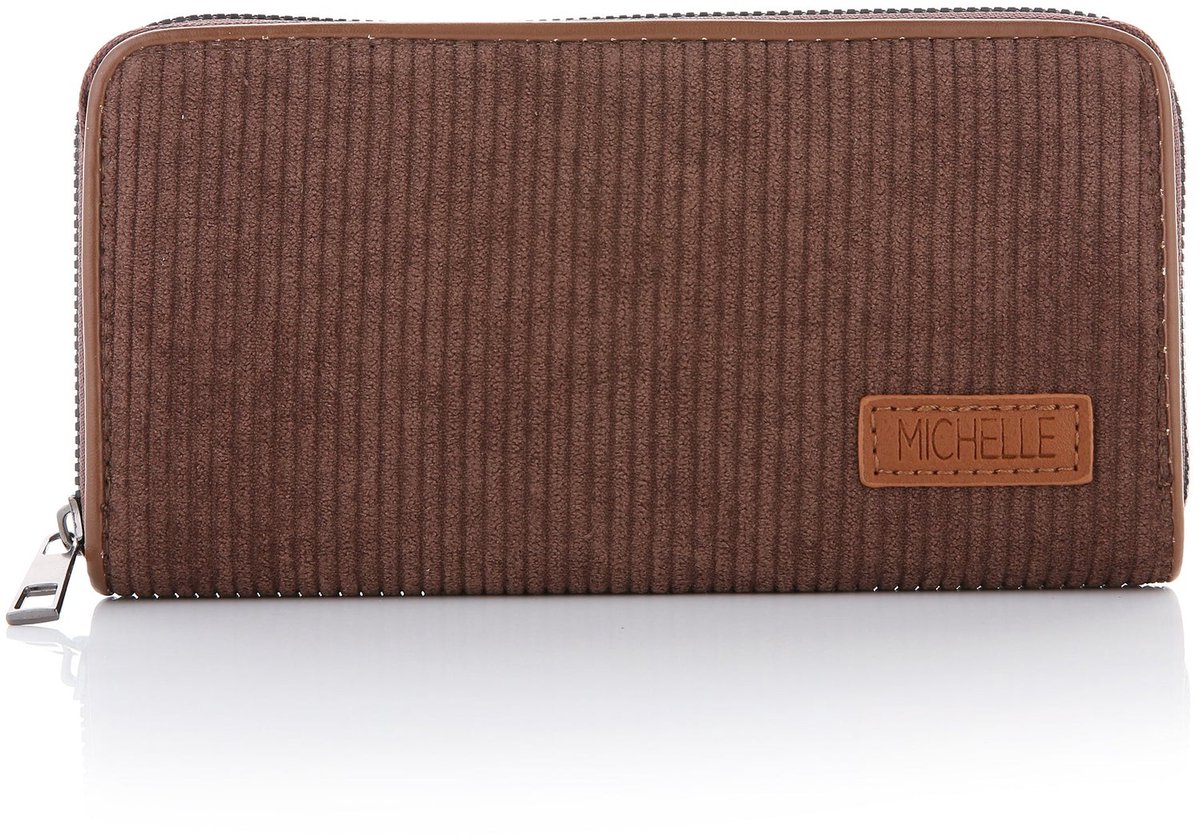 Sunset Fashion Portemonnee Corduroy coffee 20x10cm