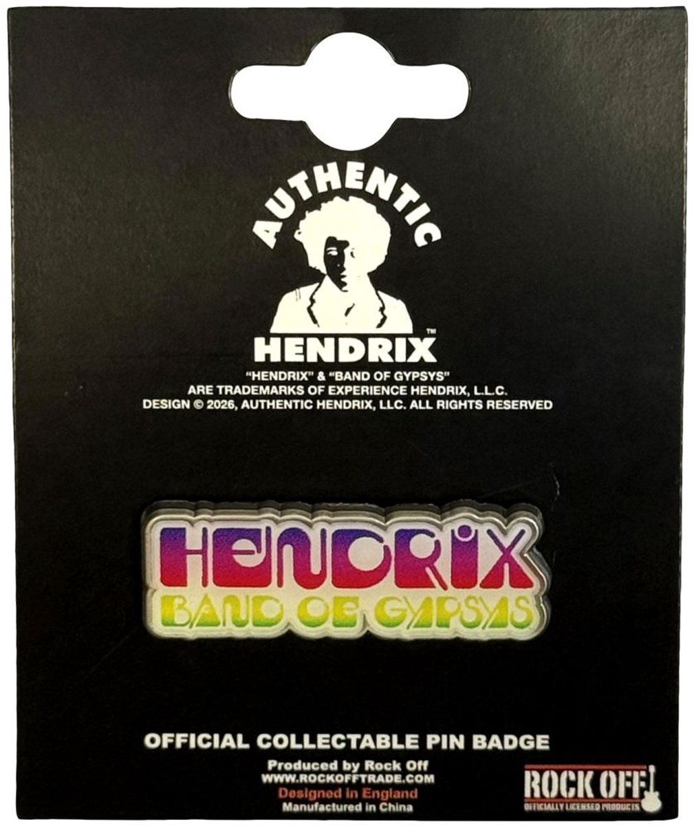 Jimi Hendrix - Band Of Gypsys Pin - Wit/Multicolours