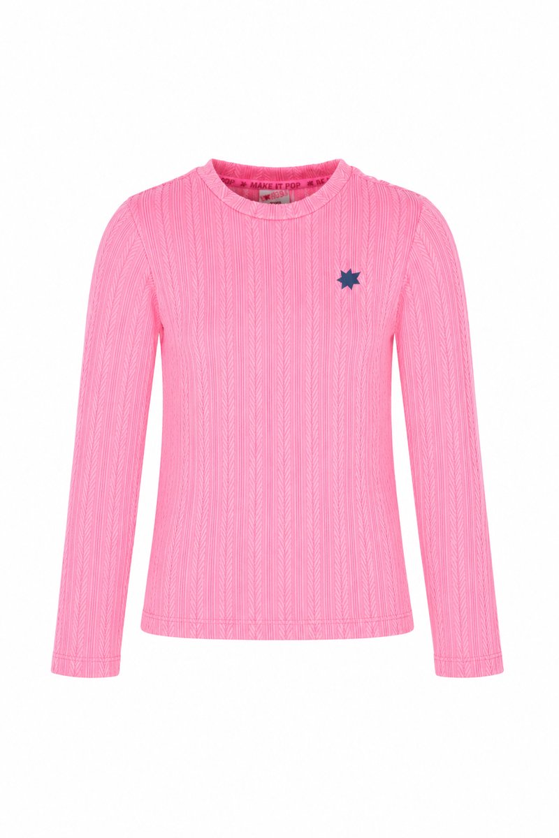 B.Nosy Y607-5450 T-shirt meisjes roze - Maat 122-128