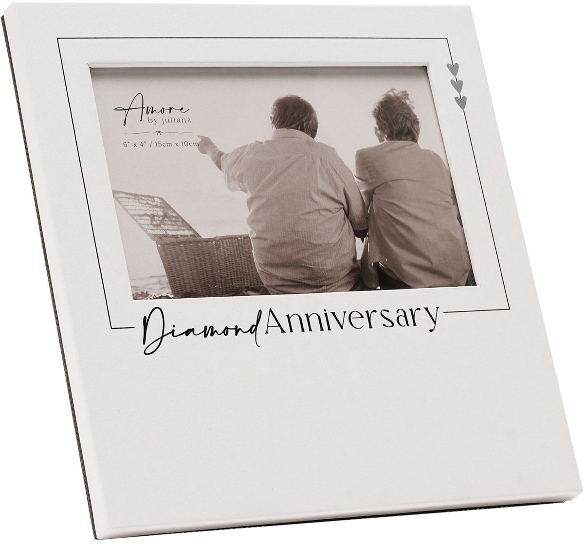 Amore by Juliana fotolijst 60 jaar getrouwd diamant anniversary frame Wit
