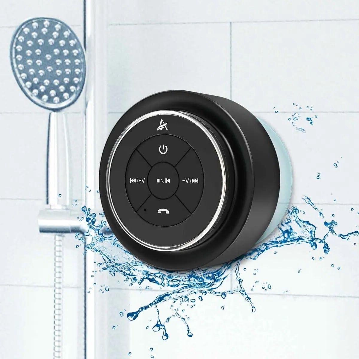 Draadloze Douche Speaker - Waterproof Speaker - Muziek Luisteren - IPX7 Waterdicht - 12 Uur Speeltijd - Zilver