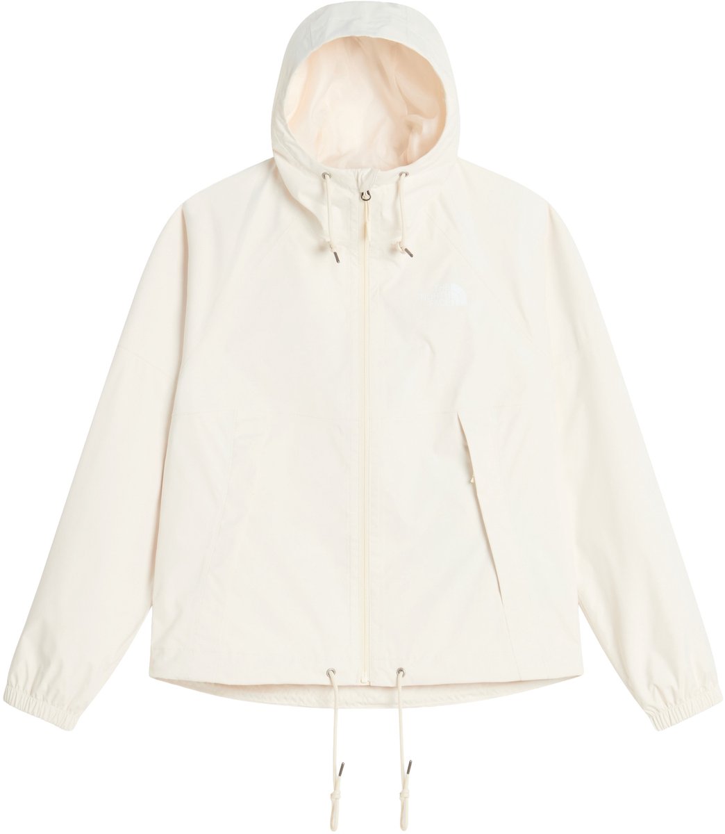 The North Face W ANTORA RAIN HOODIE Dames Outdoorjas DUNE Wit