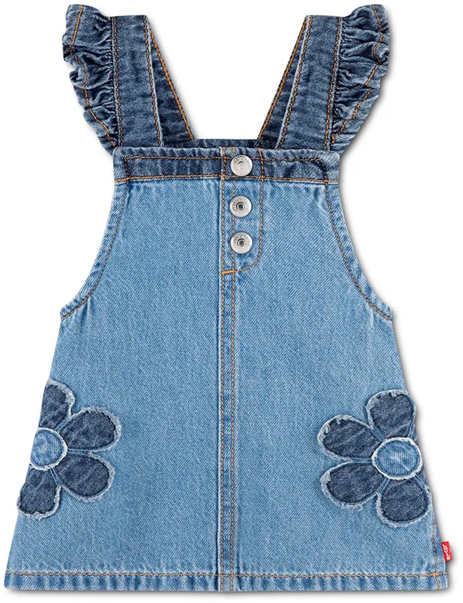 Levi´s ® Kids Flower Mouwloze Jurk Blauw 3 Years Meisje