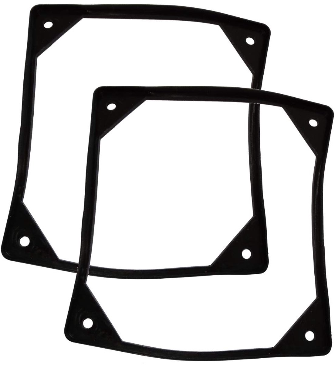 2 x rubberen afdichting 120 x 120 mm voor ventilatierooster, behuizingsventilator, PC, C42216