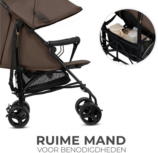 Kinderkraft TIK - Buggy - Lichtgewicht - Inklapbaar - Bruin van Kinderkraft — afbeelding 4