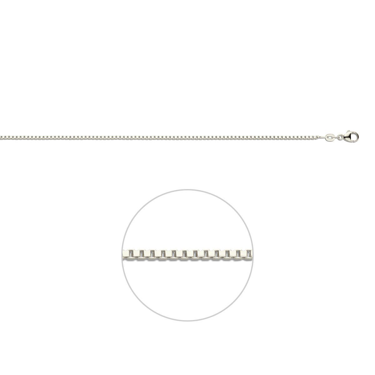 925 zilveren Venetiaanse ketting dames en heren – 1,4 mm breed – 50 cm – sterling zilveren box chain