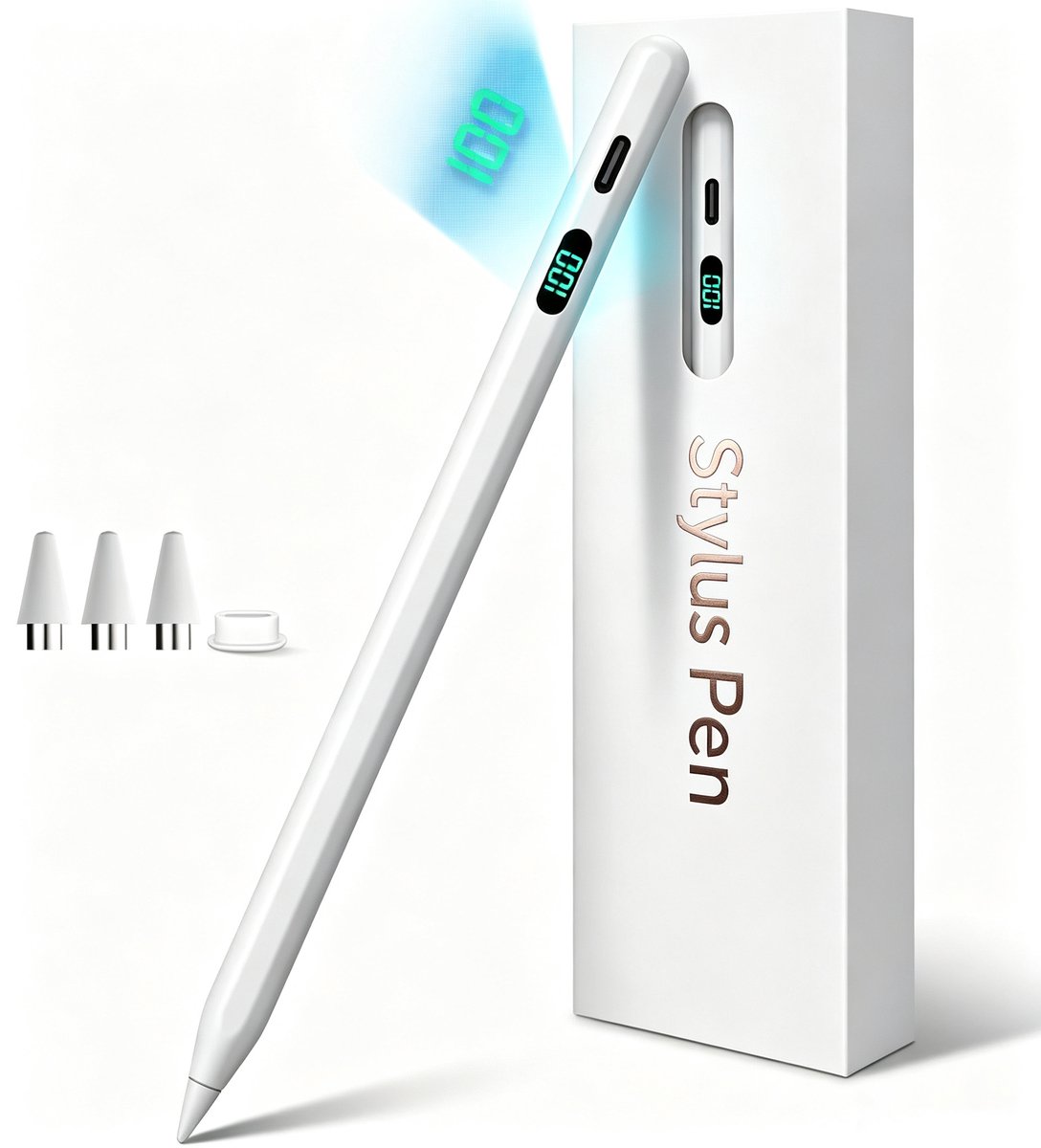 OYLCDI Active Stylus Pen - iPad Stift - USB-C snelladen - 10 uur batterijduur - Compatibel met iPad 2018-2026