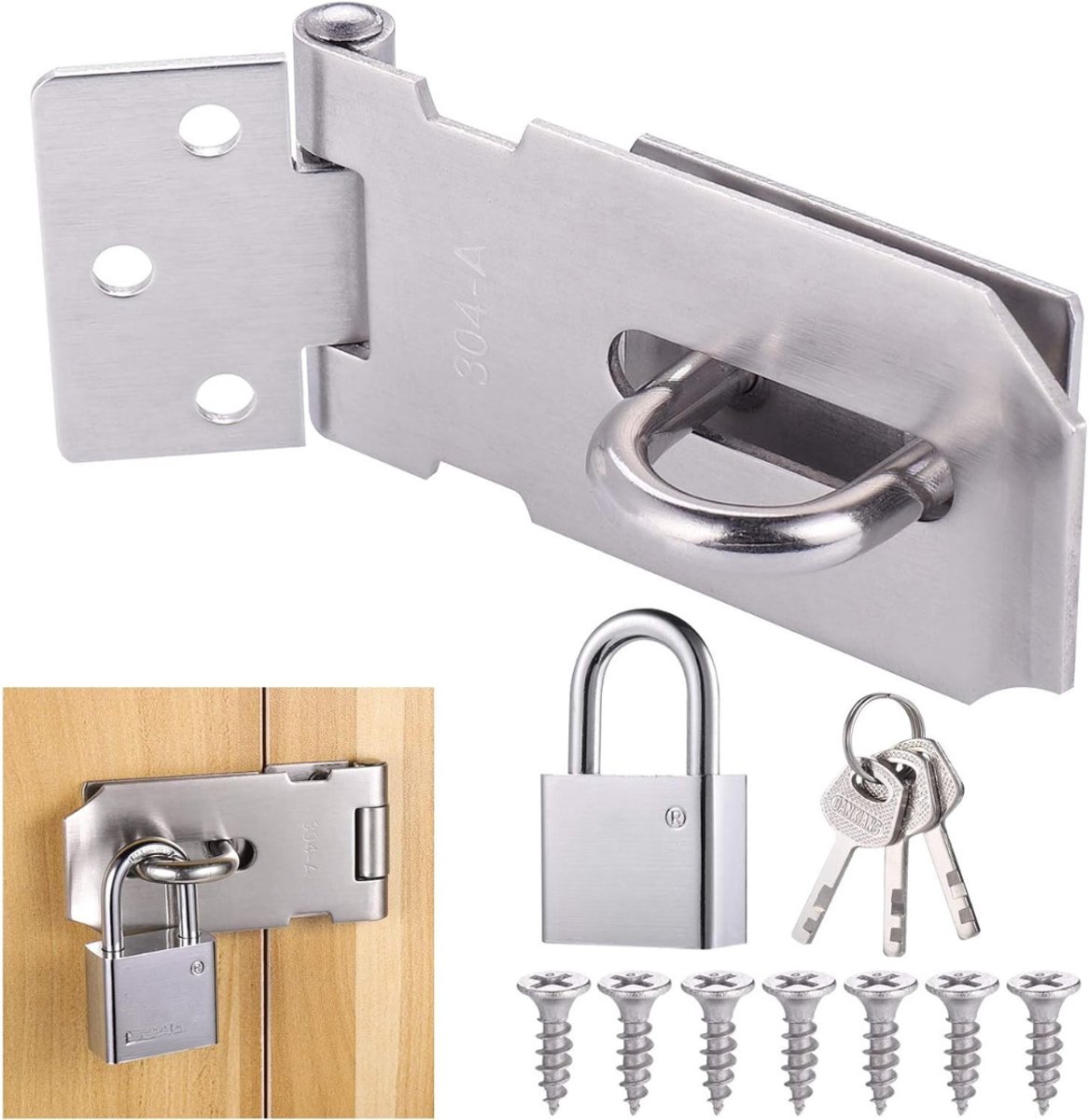 REN® Deurslot Buitendeur - Deurslot - Deurslot Binnendeur - 16L x 6,5B centimeter - Slaapkamersloten- Zilver-13 cm x 9 cm x 3 cm