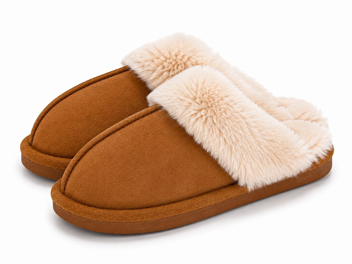 Pantoffels Dames - Sloffen - Maat 38 - chesnut