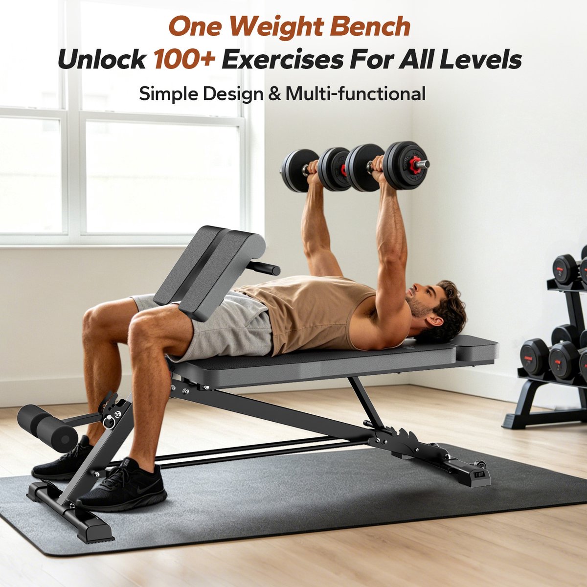 PULSE360 PULSE360 Multifunctionele Verstelbare Fitnessbank - afbeelding 4