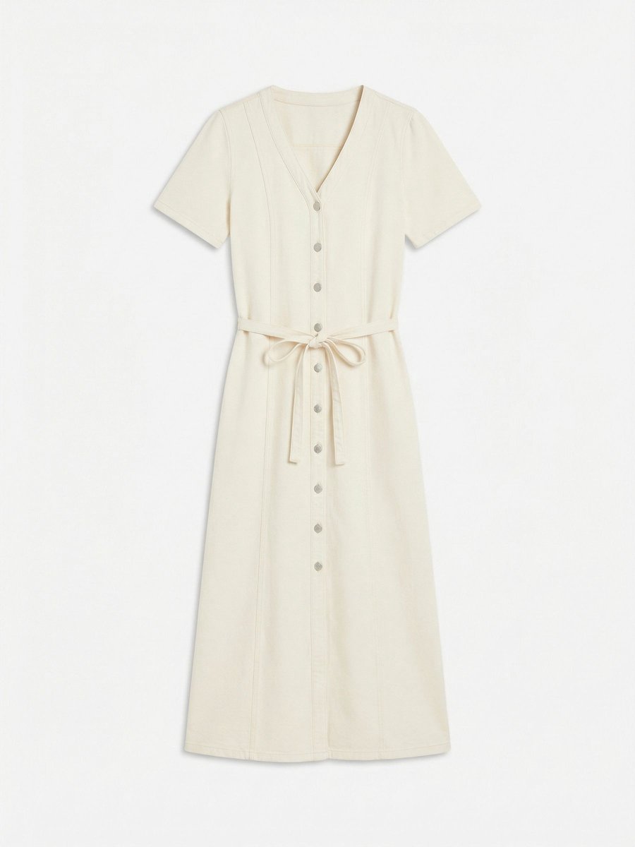Vero Moda Denim jurk VMJANINA Lange jurk