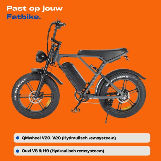 HeyParts Hydraulische Fatbike Remblokken - Geschikt voor Ouxi V8, H9 & QMWheel V20, V30 — afbeelding 3