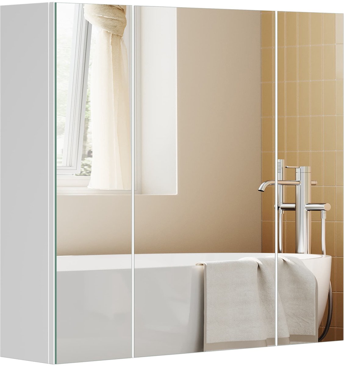 Witte spiegelkast – Wit