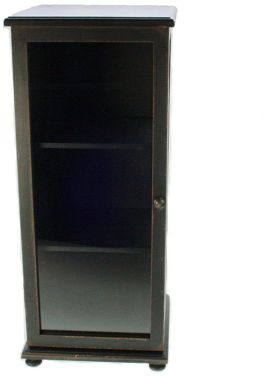 Vitrinekastje zwart 27x26x63cm