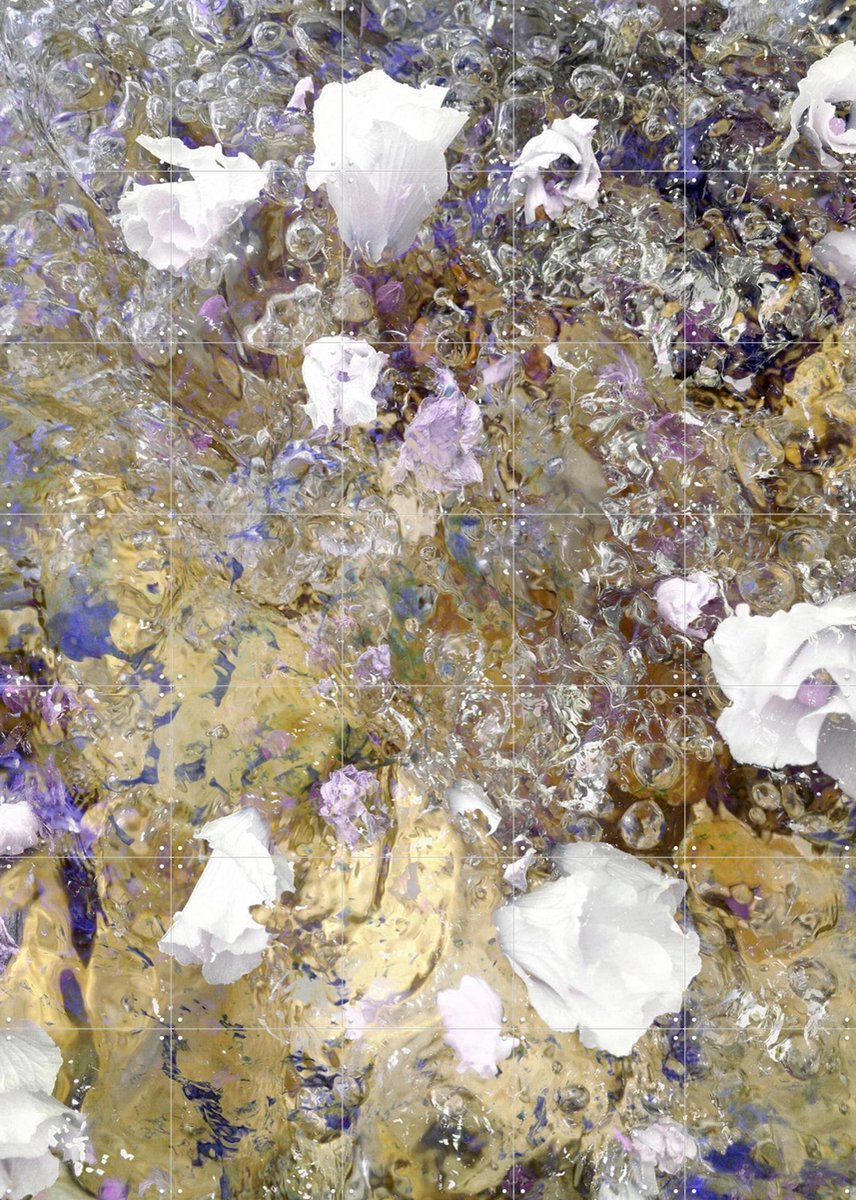 IXXI White Purple Gold, Angelo Cerantola - 100 x 140 cm - Gratis ophangtool - Grote wanddecoratie en posters - Fotografie, Gang, Trap