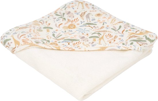 Little Dutch Safari Wonders Badcape - 100 x 100 cm van Little Dutch — afbeelding 4