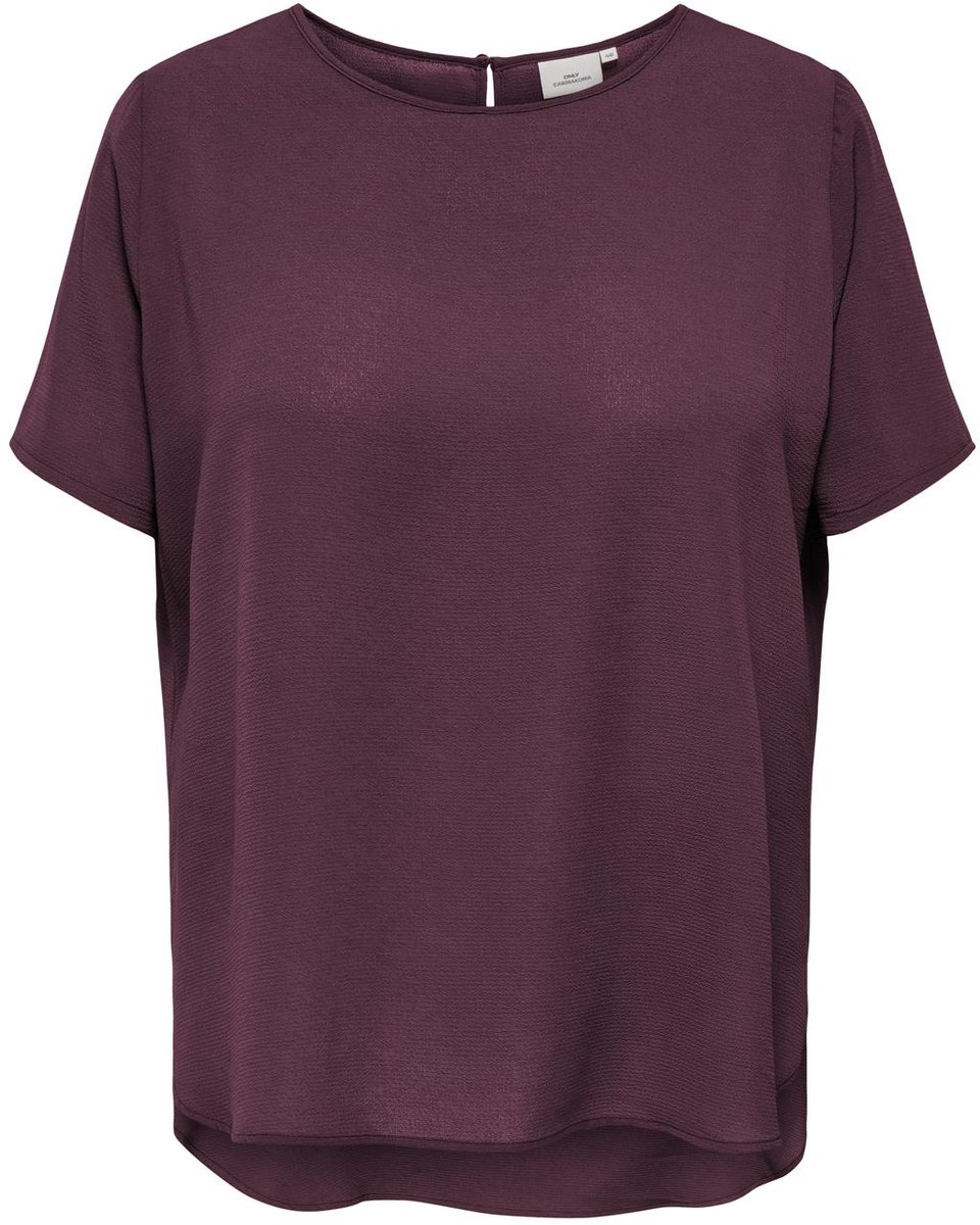 ONLY CARMAKOMA - CARVICA S/S TOP WVN NOOS Dames Top
