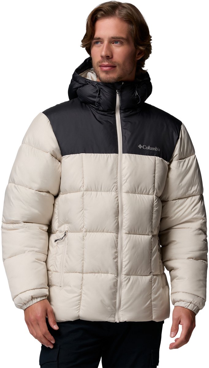 Columbia Puffect™ IV Hooded Jacket Heren Outdoorjas Dark Stone / Shark