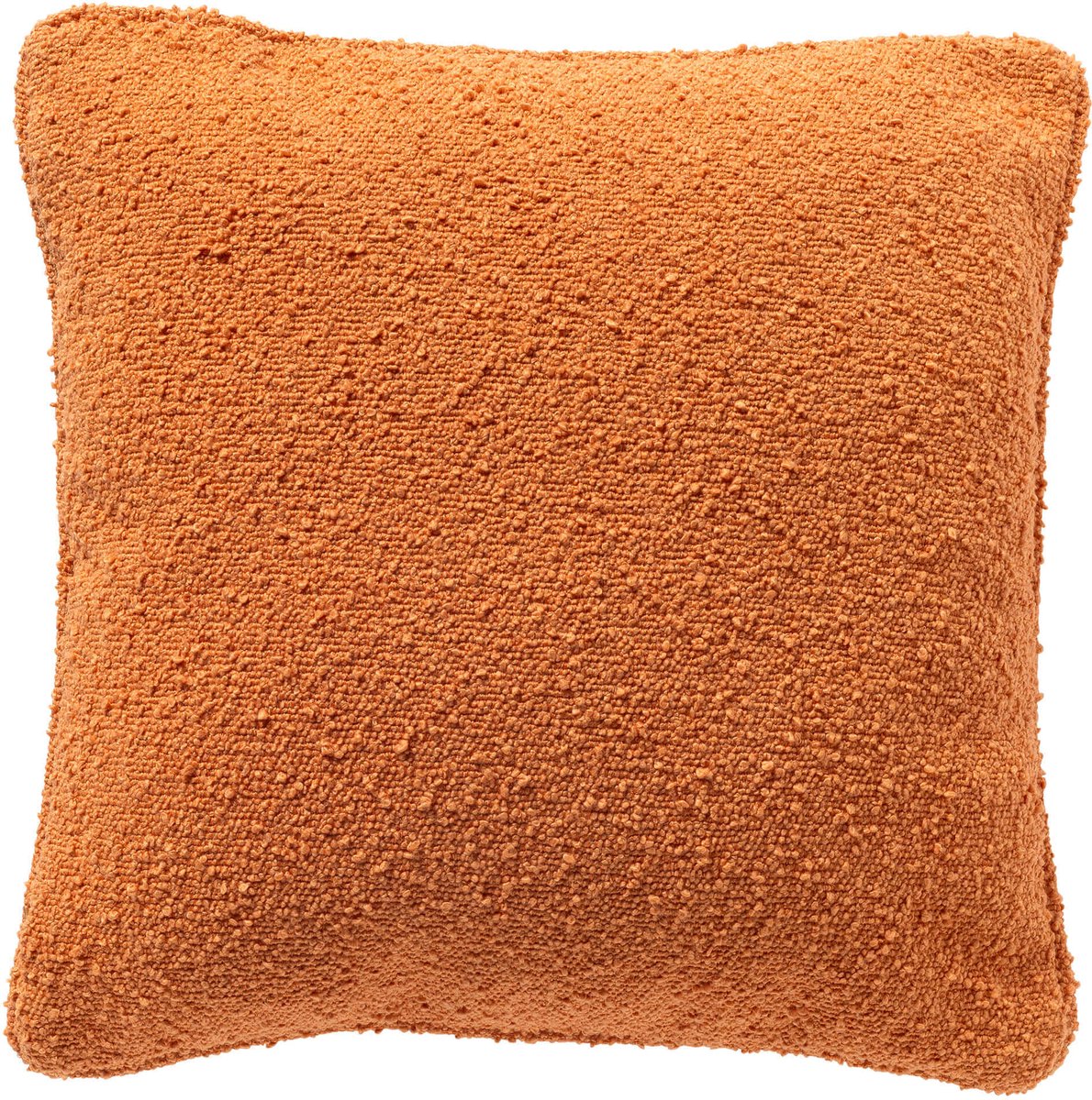 Dutch Decor ONNO - kussenhoes 60x60 cm - bouclé - Brandied Melon - oranje - met rits - zonder binnenkussen