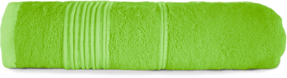 Moreno Bamboohanddoek 50x90 cm - Met Natuurlijke Bamboevezels - Limegroen / Limoengroen - Extra Zacht & Sneldrogend