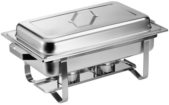 ZORRO Chafing Dish Starter Set - 15-delig - Incl. GN-bak - Professionele buffetoplossing 590x357x292mm — afbeelding 4
